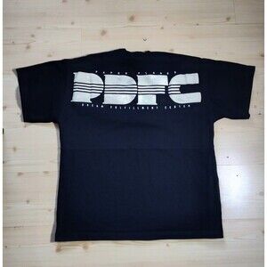 Paper Planes Men's Black Short Sleeve PDFC Oversized Heavyweight Shirt Size L